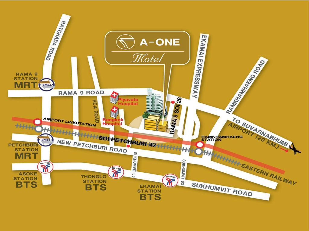 A-One Motel Bangkok Exterior photo